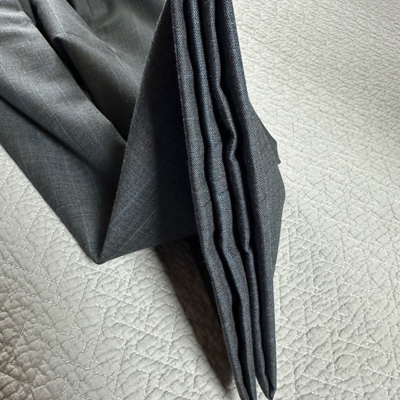 Men's Italian Gray Suit 52L Classic Style 2-Button 2-Piece LUBIAM Wool Suit - Picture 15 of 16